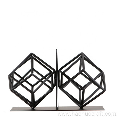 estantería de hierro de decoración de mesa de geometría creativa
